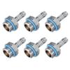 Uxcell Hose Barb Fitting G14 X 6mm Female Thread Brass Pipe Fitting Adapter for Water Cooling Systems (6-Pack)