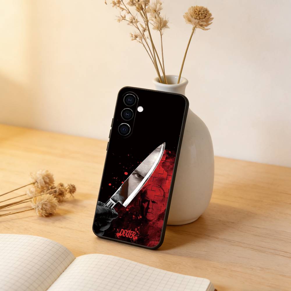 

Dexter Morgan Phone Case Black Silicone Soft For Samsung Galaxy A73,A72,A71,A70,A53,A52,A51 Samsung a41
