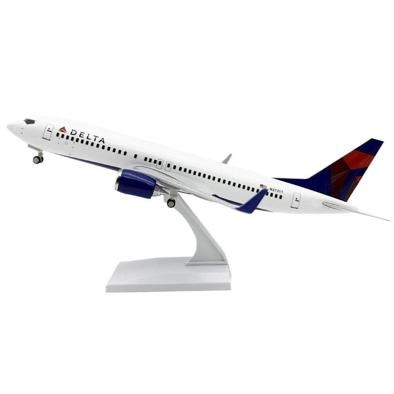 

1/130 Scale Diecast B737 Delta AirLines Airplane Model 30cm Toy Airplane Model Souvenir Resin Plane Toy Collected Gift By Aviati