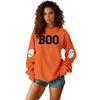 Women's Round Neck Printed Tops Cotton Casual Fashion Long Sleeve Pullover Top Blouse