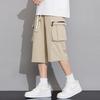 Men's Summer Loose Fit Ice Silk Quick-Dry Cropped Cargo Pants