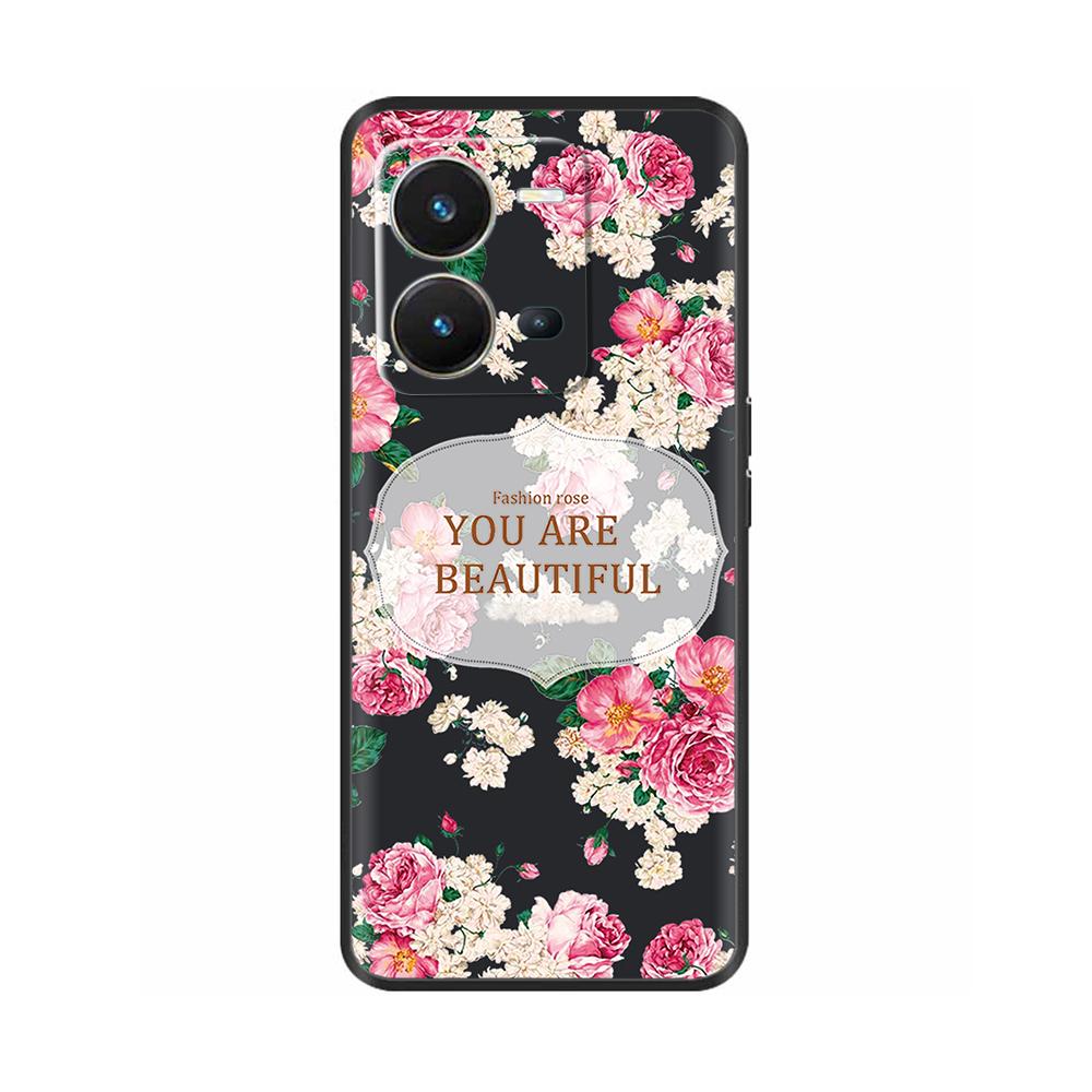 For Vivo V25 / V25 Pro 5G Case Soft Silicone Phone Back Cover For Vivo V25 V 25 VivoV25 Pro 5G V25E 4G Protective Shell Bumper