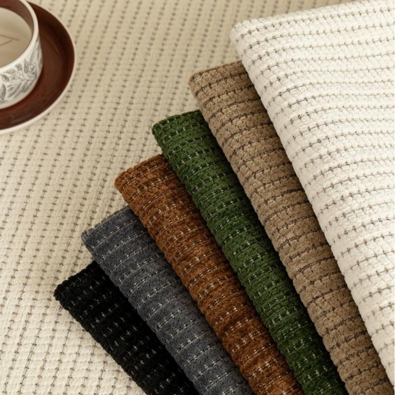 Warm and Thickened Sofa Cover with Autumn and Winter Stripes Pure Color Simple and Comfortable Non Slip Sofa Cushion Cover Cloth