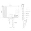 Phone Clamp Light Selfie Fill Lamp, 60 LED Portable Light,Clip Video for
