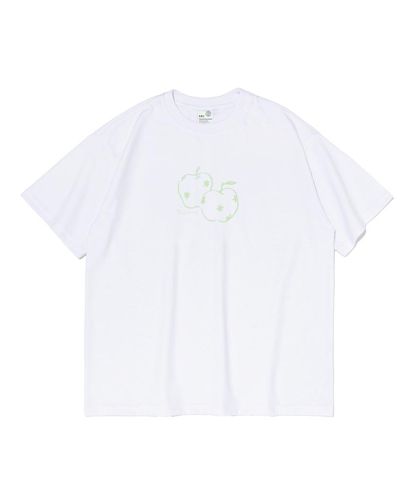 ROIDESROIS Star Point Apple Graphic Short Sleeve T-Shirt (White)