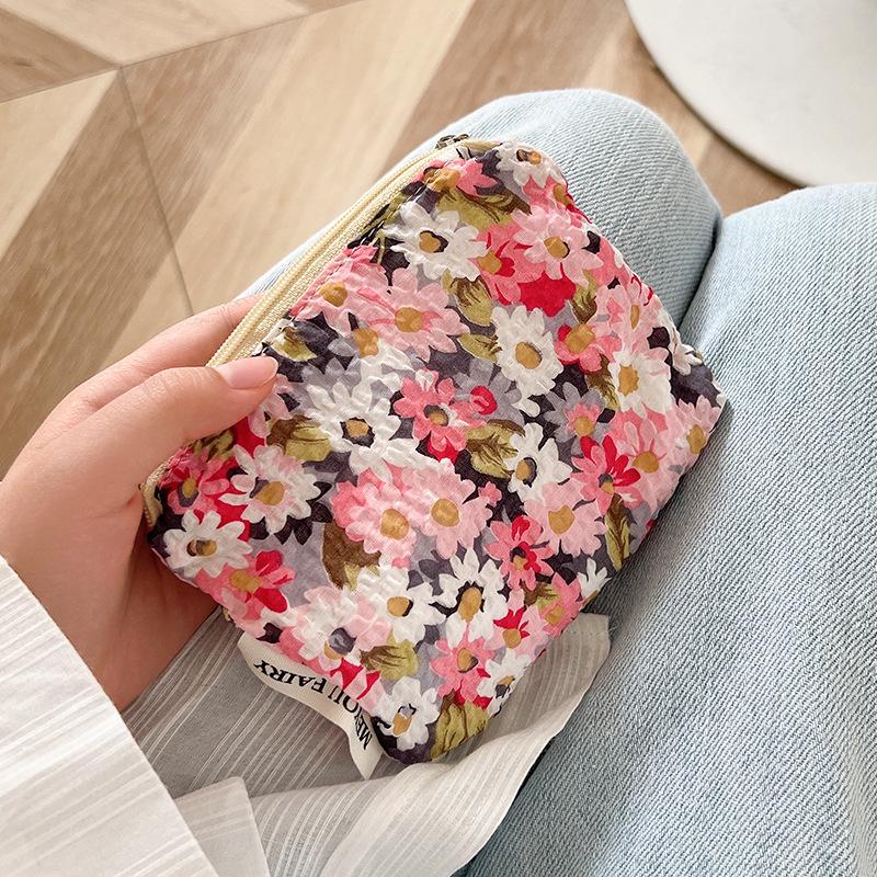 2022 Floral Coin Purse & Card Holder - Compact Lipstick Storage Wallet for Women