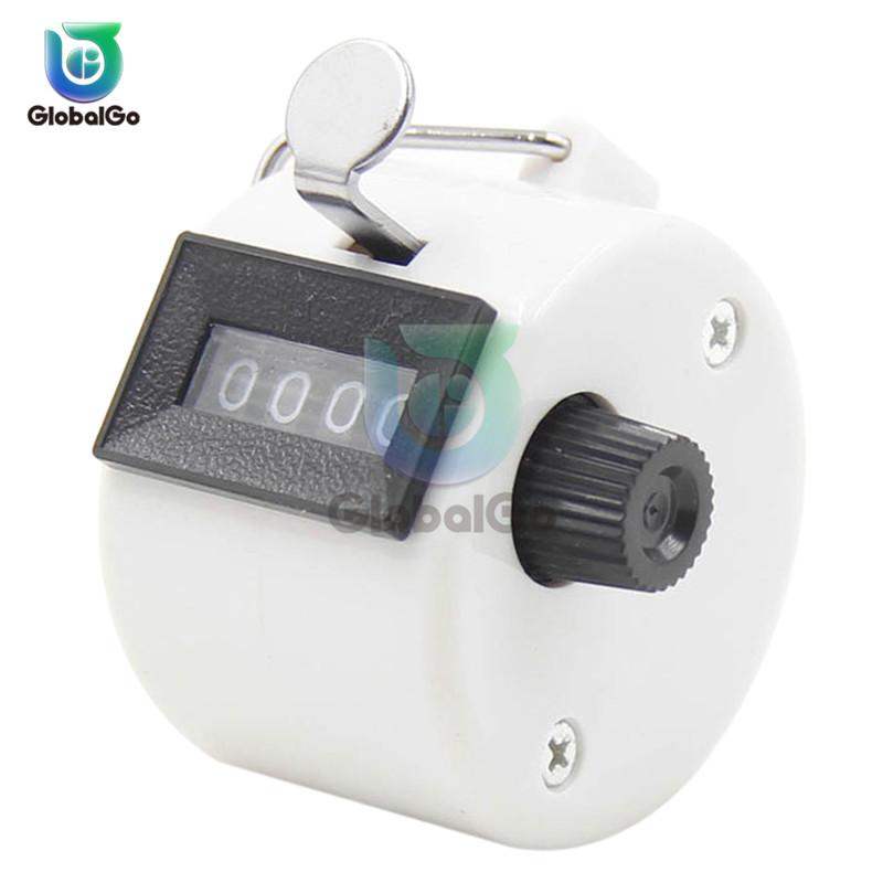4 Digit Number Counters Hand Finger Mechanical Manual Counting Tally Clicker Timer Outdoor Sport Golf Soccer Counter Key Ring