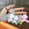 Flocking Year of the Horse Keychain Adorable Pony Bag Charm Cute Zodiac Pendant  Lucky Symbol