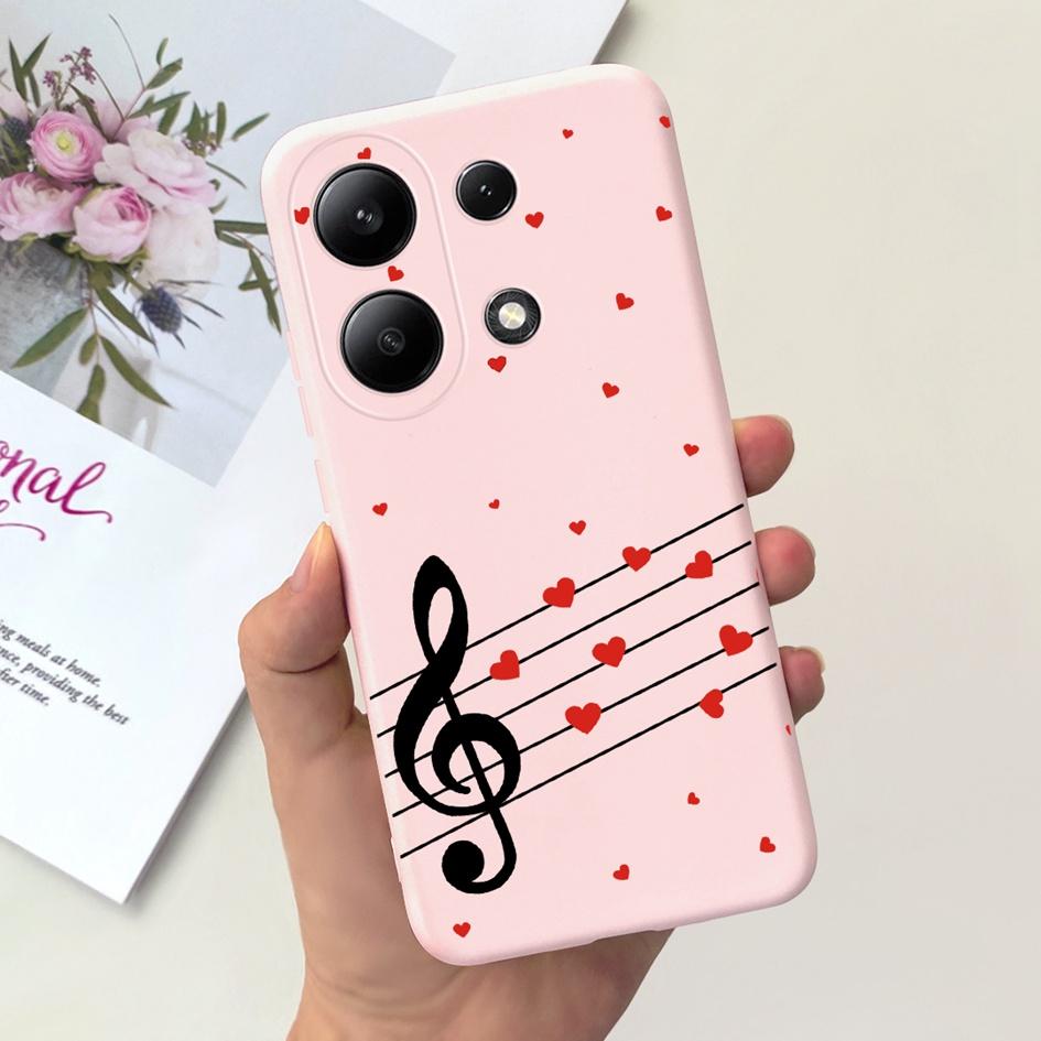 For Xiaomi Redmi Note 13 Pro Plus 5G Case Fashion Girls Love Heart Fundas Soft Silicone Cover For Redmi Note 13 Pro 4G 5G Bumper