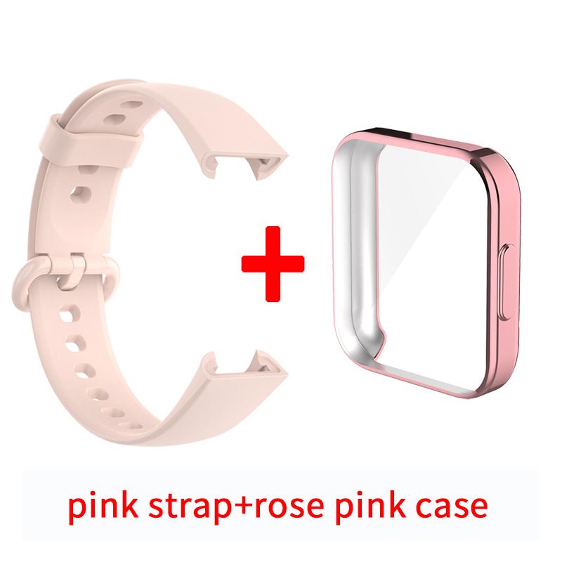 

Ремешок + чехол для Redmi Watch 2 Lite Smart Band, защитный чехол, силиконовый браслет-браслет для Redmi Watch2 Lite, аксессуары Redmi watch 2 Lite