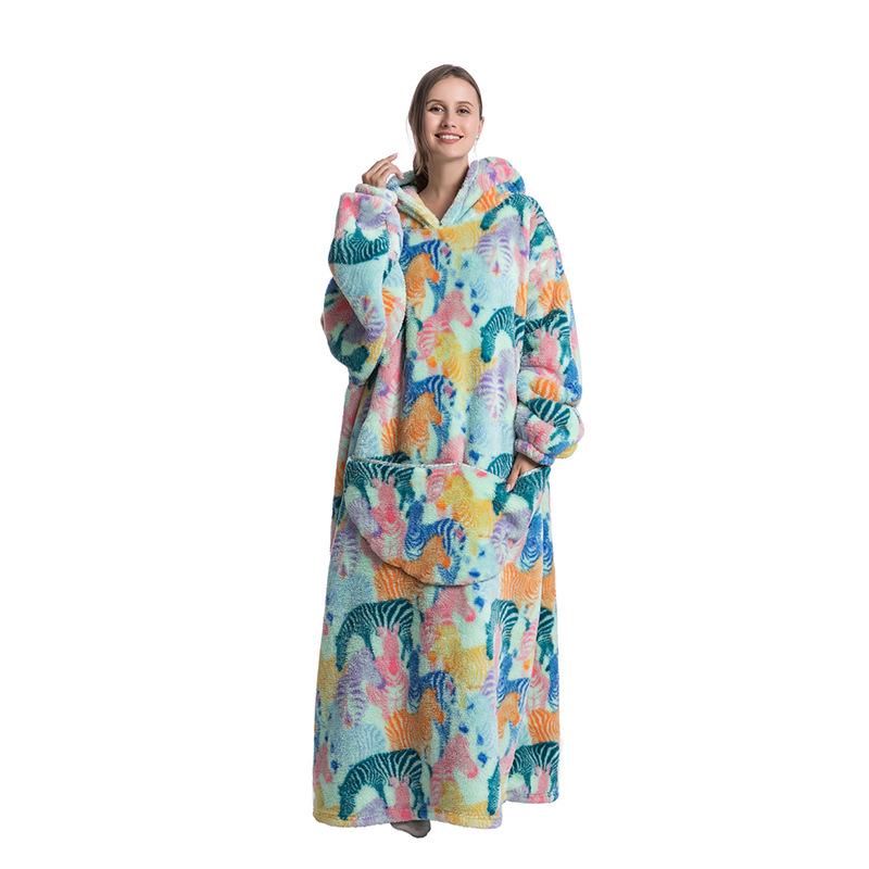 Oversized Wearable Warm Blanket Hoodie Sweater