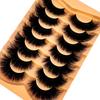 NEW 7pairs Fake Eyelashes Thick Long False Eyelashes Dramatic Lashes 3D Faux Mink Eyelashes Full Lashes Makeup