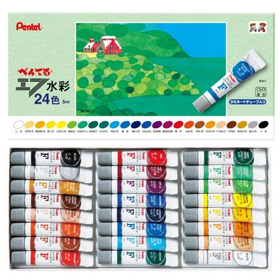 Watercolor Paints 24 Colors In Laminated Tubes WFR-24,