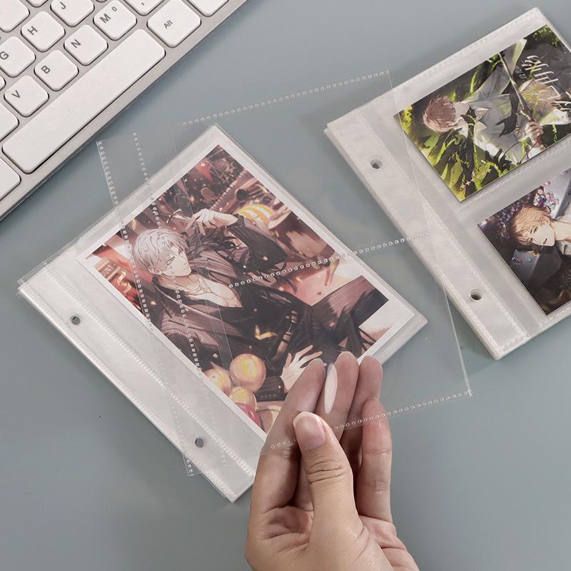 High-Transparency Instant Camera Album with One-Grid, Two-Grid, 3-Inch & 5-Inch Sleeves for Single-Sided Fuji Photo Storage.