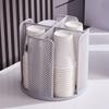 360° Rotation Cup Storage Rack Removable Multifunction Paper Cup Holder Space-saving 4 Compartments Desktop Storage Organizer