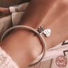 Bamoer 925 Silver Green Transparent Clover Beads The Tree of Life Family Pendant Plant Charms for Women Necklace DIY