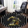 1pc Transformer Robot Chair Carpet for Office - Indoor Non-Slip Washable Polyester Fiber Carpet, Soft Comfortable Mat For Office yy250928017