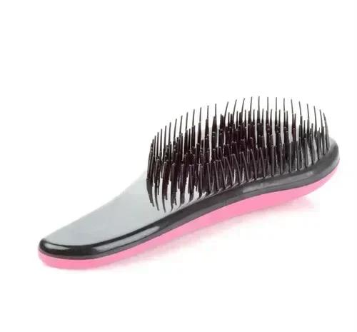 Popular Baby Kids And Women Detangling Hair Brush Combs Salon Gentle Counter-Static Brush Tangle Wet Dry Bristles Handle Tangle Curly