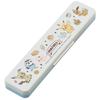 Skater Chopstick Spoon Combination Set 18cm Antibacterial Treated Lunch Box for Adults Comes with Silicone Cushion and Doesn't Make a Sound Made in Ja