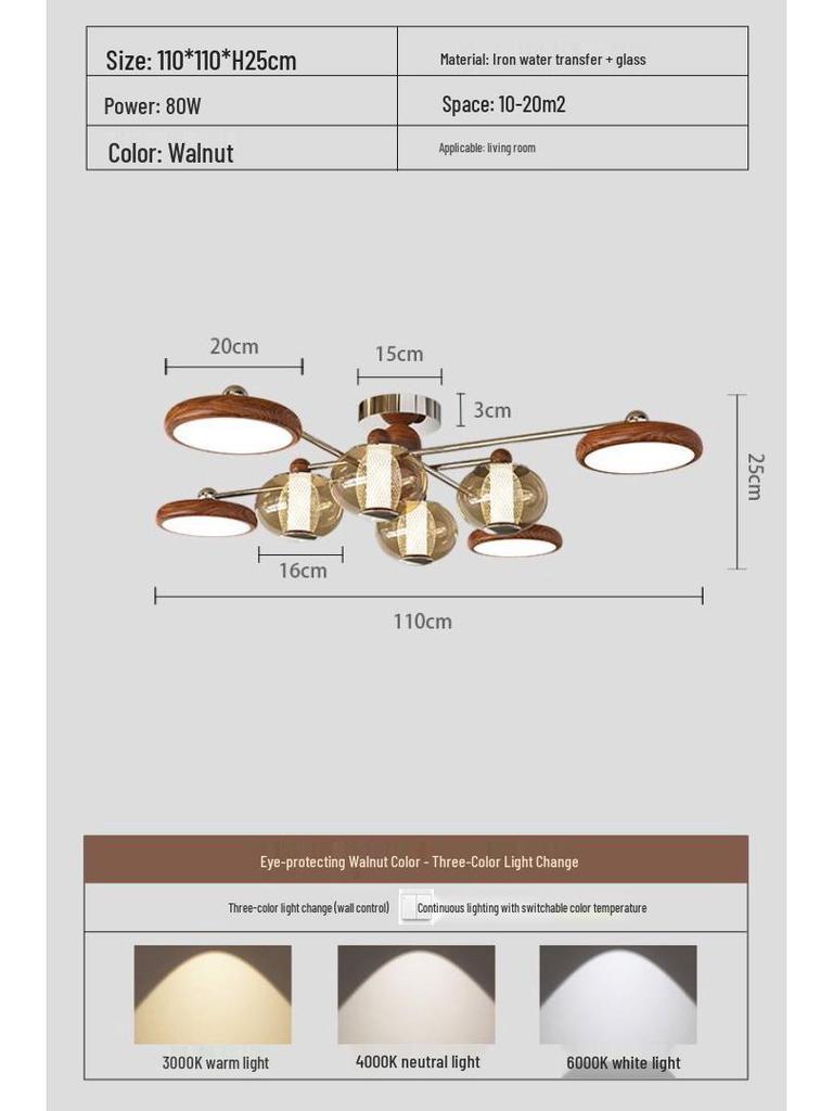Dopamine Dining Table Set with Swing Arm Pendant Light and Eye-Protecting Ceiling Light for Kids