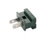 25 Pack Vampire Plugs, Male Plug End Replacement 2 Prong, Electric Plugs, Extension Cord Replacement Ends for Garden Decor Lights, Extension Wire