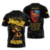T-shirt Stampa 3D Band Judas Priest Uomo Donna Moda Girocollo Manica Corta Top Magliette Abbigliamento Musica Rock Hip Hop T-shirt Maschio