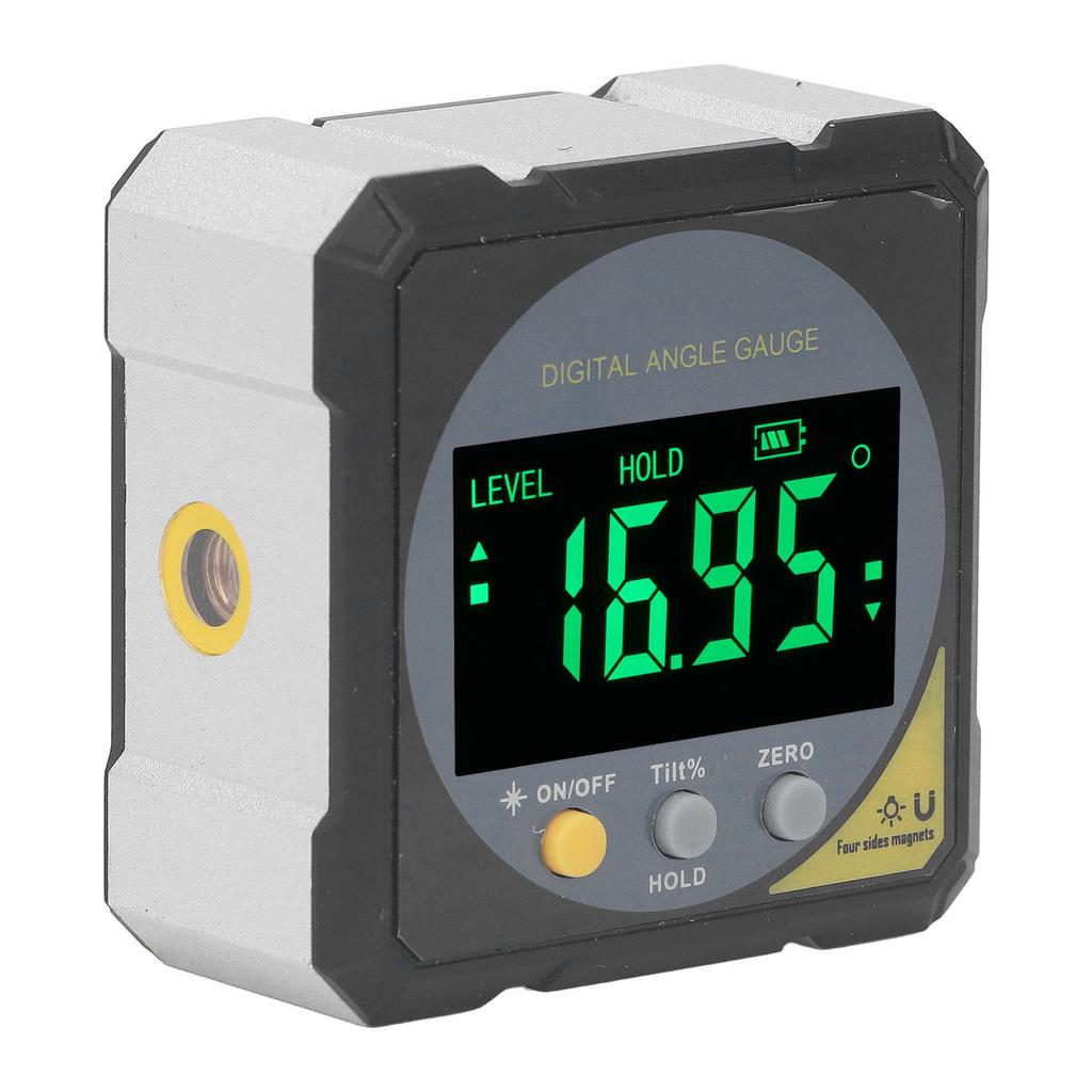 Black LCD Angle Finder Backlit IP54 Waterproof Digital LCD Screen Magnetic Angle Gauge Inclinometer