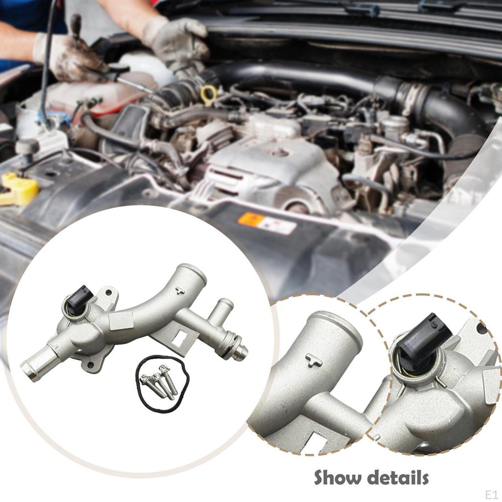Coolant Thermostat Housing Water Outlet Replaces Wear Resistant High Performance Metal with Gasket