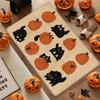 Halloween Black Cat Pumpkin Kitchen Rug Non‑Slip Absorbent Floor Mat For Home Kitchen Entrance Decor