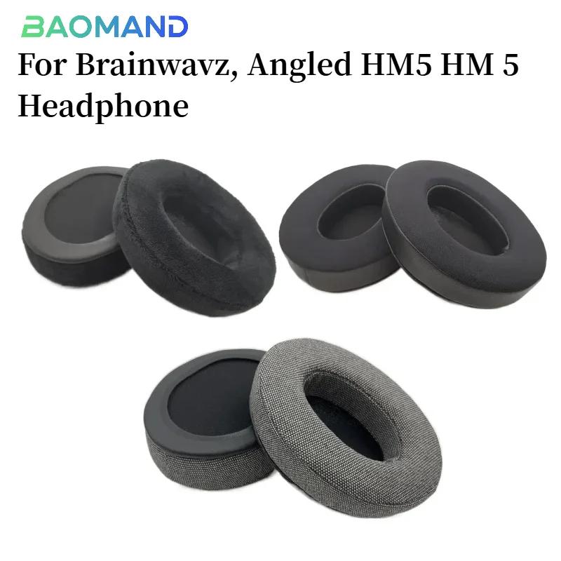 Replacement Earpads Foam Ear Pads for Brainwavz, Angled HM5 HM 5 Headphones Earmuff/Earphone Sleeve Headset