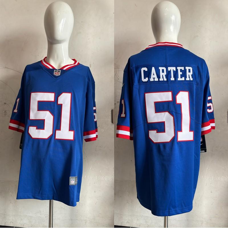 New York Giants Retro Football Jersey Short Sleeve Fan Apparel Sportswear Men