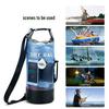 PVC Waterproof Backpack with Net Pocket - Single/Double Shoulder Options for Rafting