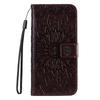 Applicable Motorola Edge 60 Fusion Embossed Mobile Phone Case Sun Flower Flip Leather Case Insert Card Money