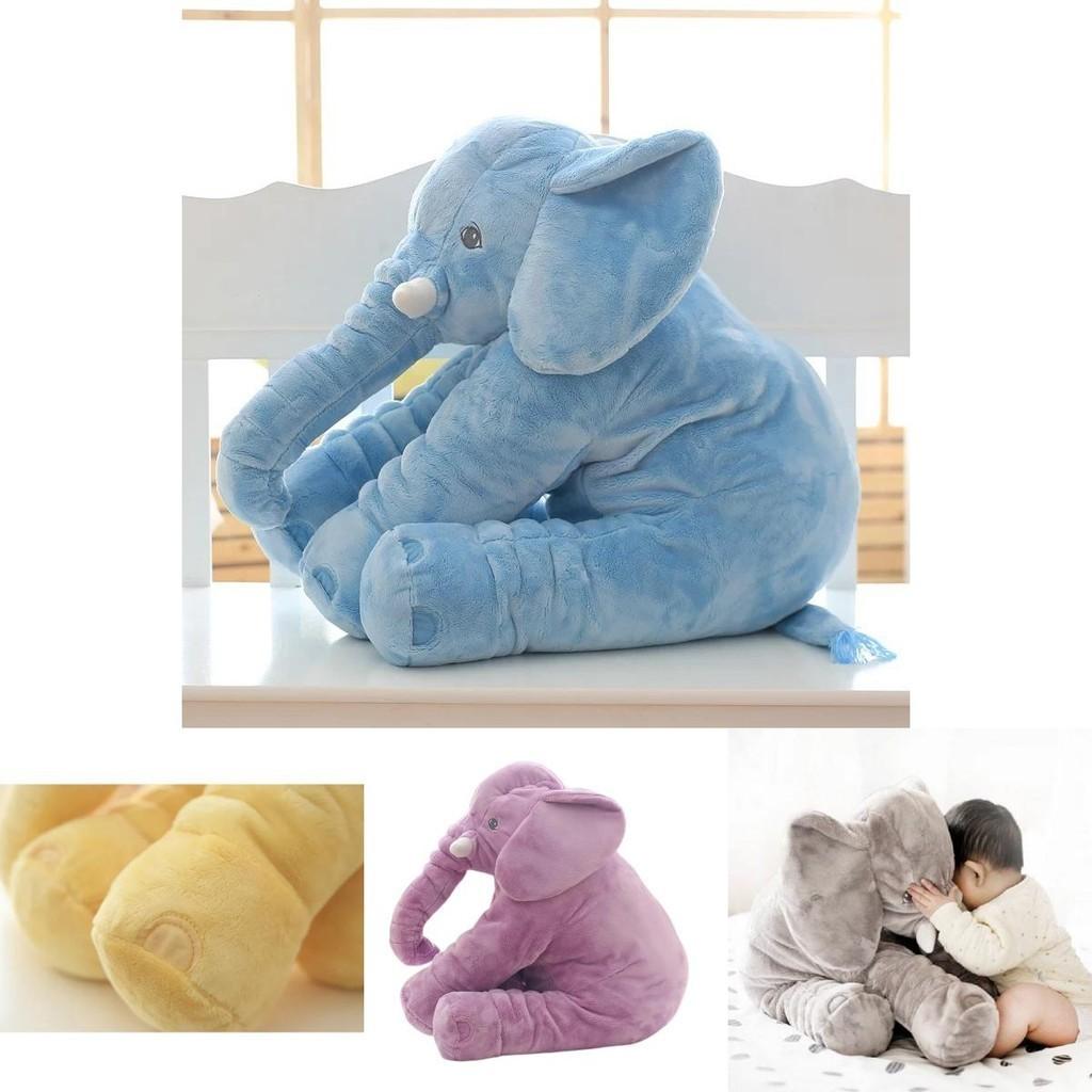 Super Soft Plush Elephant Toy Pillow For Kids' Sleep And Play 40cm-80cm