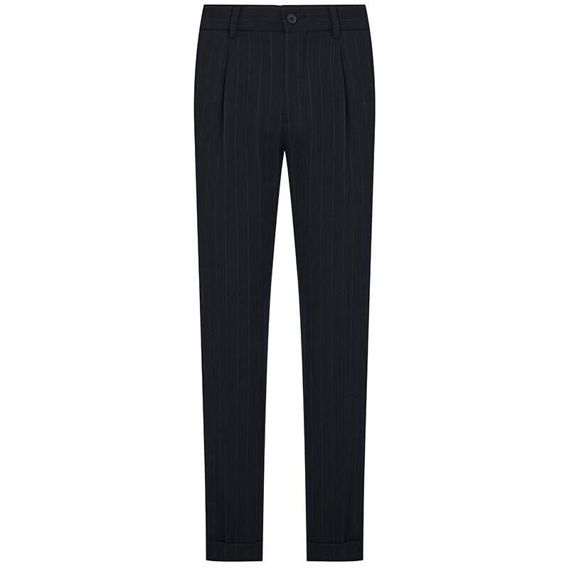 Baoxiniao Men's EBD243701U Slim Fit Striped Dress Pants