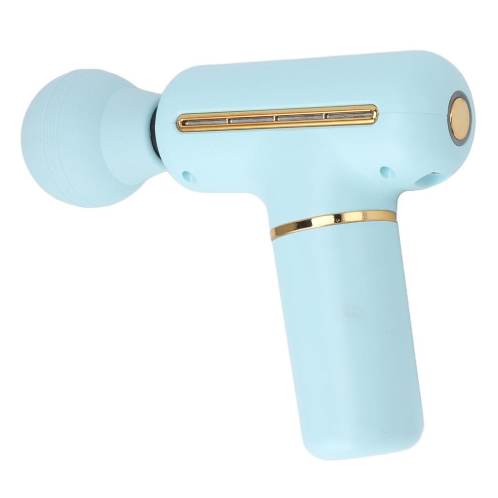 Portable Fascia Gun ABS and Silicone 1200mAh 5V Blue Low Noise Portable Massage Gun for Men Women