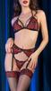 Margoh 4-piece Set Black-Red - Chilirose - Sets