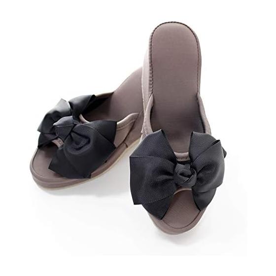 Heel slippers 8cm thick ribbon slippers