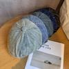 Retro Beret Denim Hat Short Brim Duckbill Cap For Women Casual Street Wear