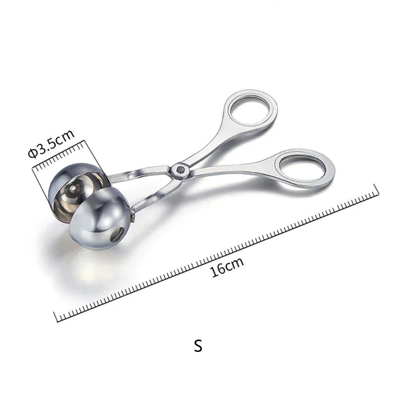 Anti-aanbak Keuken Kookgereedschap Gehaktballepel Balmaker Vorm Roestvrij Staal Gehaktbaltang Cookielepel