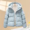 Giacca Piumino Invernale da Donna con Cappuccio Larga Calda Moda Cappotto a Pane Parka Imbottito in Cotone Casual Capo d'Abbigliamento
