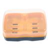 Soap Box 2pcs Plastic Portable Bathroom Soap Holder Dish with Lid for Travel Home Kitchen Shower Container Storage