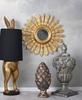 Decorative mirror, golden, louis style, round, baroque, 70 cm