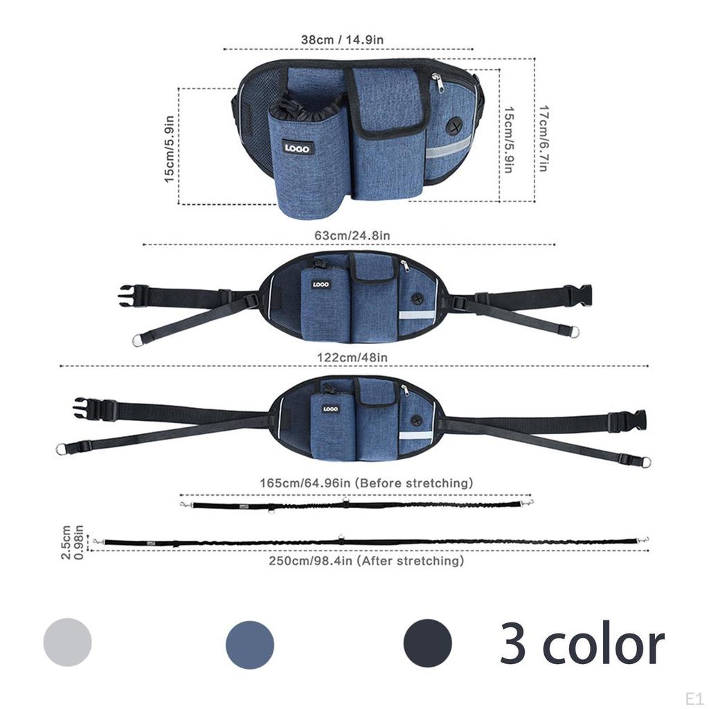 Pouch for Training, Waist Bag with Water Bottle Holder, Hands Belt Fanny Pack Great Puppy