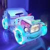 Children's & Adults' Luminous Electric Scooter with Seat - Outdoor Double Bumper Amusement Vehicle