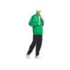 adidas Originals Logo Streep Sport Staande Kraag Verlaagde Schouder Lange Mouwen Jas Unisex Jas Groen Nachtblauw IZ4924