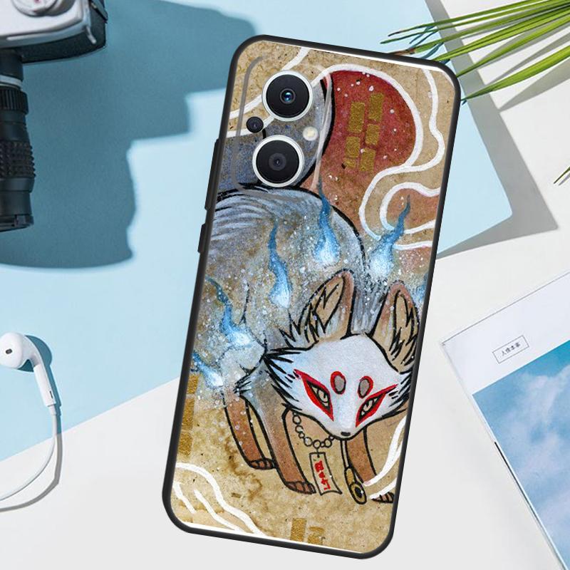 Japanese Style Fox Cover For OPPO Reno 14 F 13 12 11 10 Pro 11F 12F 13F 7 8 Lite OPPO Find X9 X8 X6 X5 Pro Case