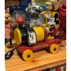 Used FOSSIL Mickey Watch with Wooden Steam Locomotive Limited Edition [unused] Fossil
