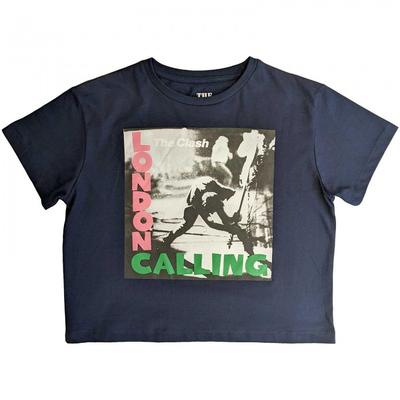 Womens/Ladies London Calling Crop Top