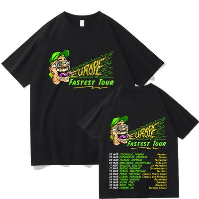 Feid Ferxxo Tour 2025 Camisetas Rapper Camisetas Manga Curta Hiphop Camisetas Unissex Y2K Camiseta Algodão de Alta Qualidade Mulheres Homens Tops